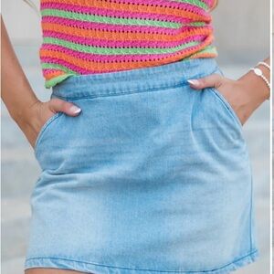 Denim Mini Skirt